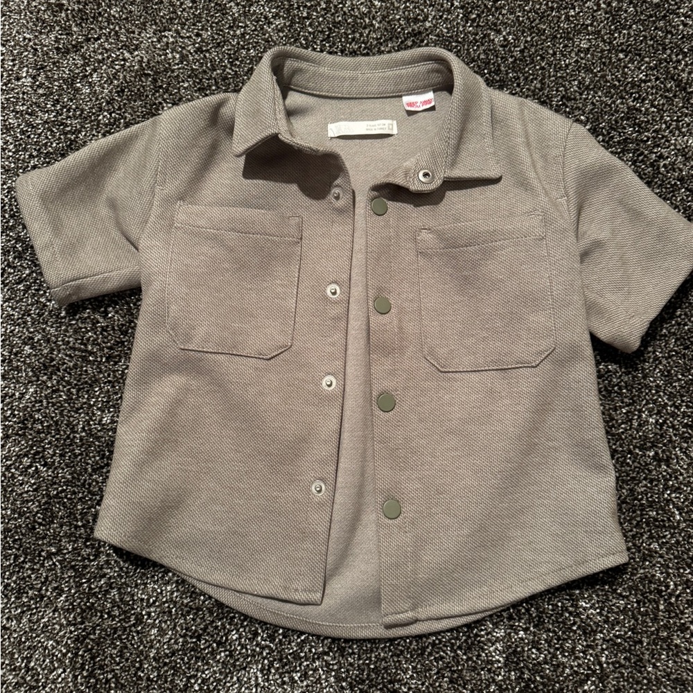 Zara Kids Greenish Button Down Shirt